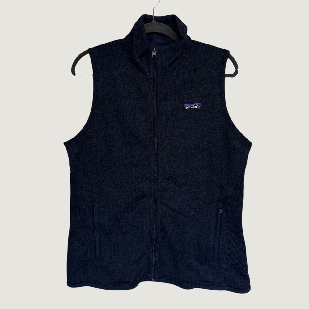 Patagonia Better Sweater Fleece Vest Navy Blue Full Zip Womens Large